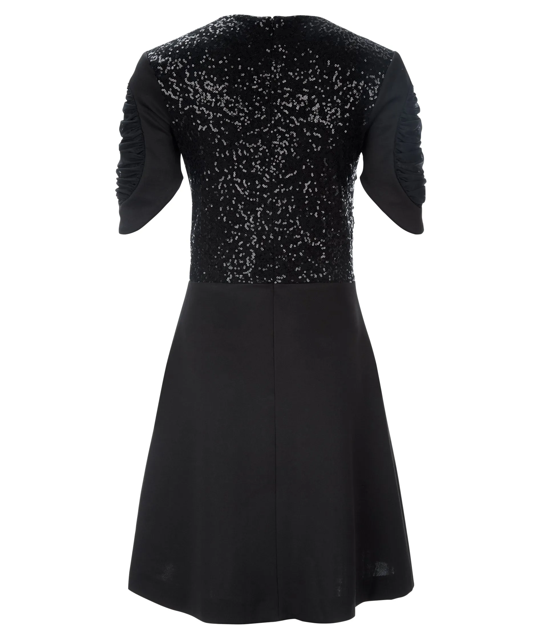 180102B -Dark Ruched Dress