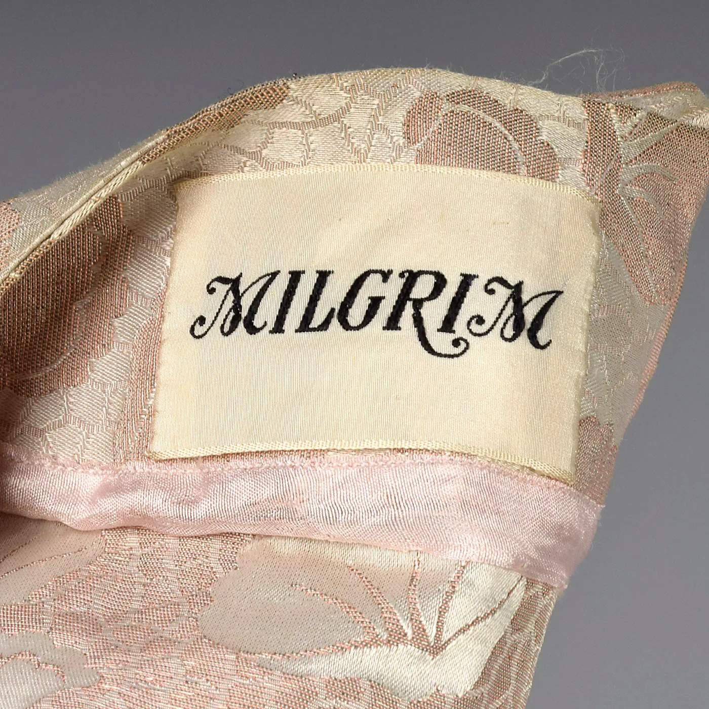 1940s Blush Evening Gown with Dramatic Bust