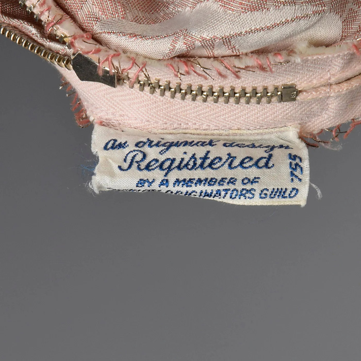 1940s Blush Evening Gown with Dramatic Bust