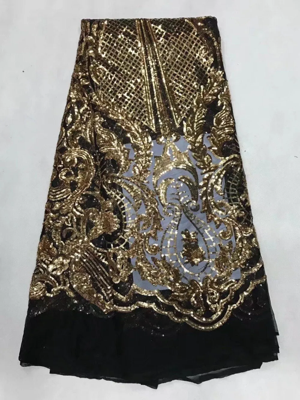 5 YARDS / 10 COLORS / Kimberley Damask Glitter Embroidery Mesh Lace  Party Prom Bridal Dress Fabric
