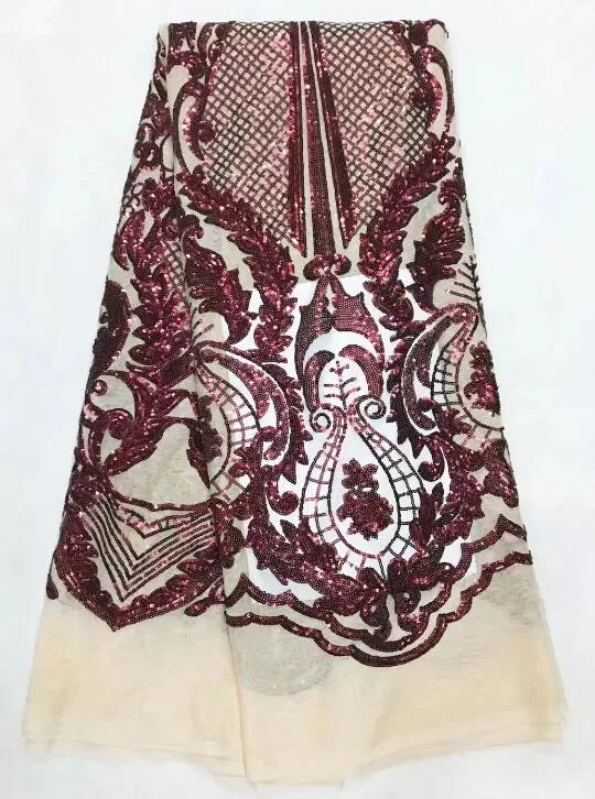 5 YARDS / 10 COLORS / Kimberley Damask Glitter Embroidery Mesh Lace  Party Prom Bridal Dress Fabric