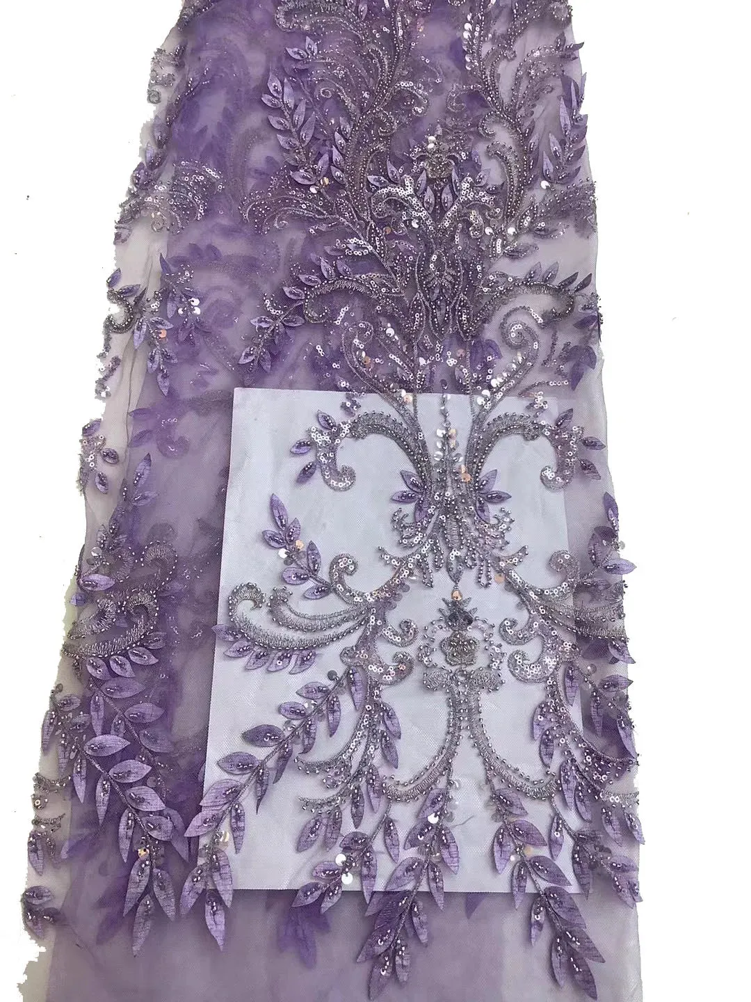 5 YARDS / 5 COLORS / Oremela Luxurious Sequin Beaded Embroidery Tulle Mesh Lace Dress Fabric