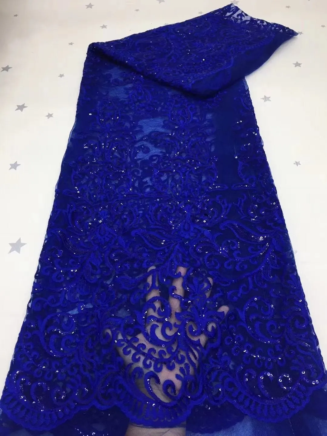 5 YARDS / 8 COLORS / Abigail Floral Glitter Sequin Beaded Embroidery Tulle Mesh Lace Party Prom Bridal Dress Fabric