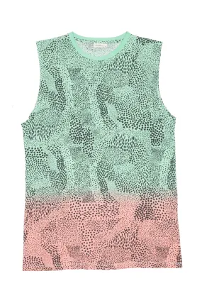 ABSTRACT TANK DRESS RAINBOW