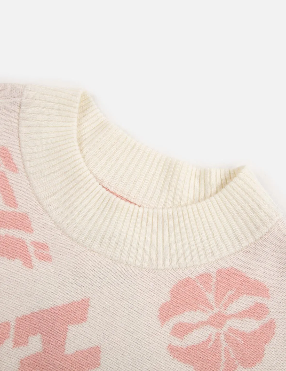 Allover Kamon and Logo Jacquard Sweater