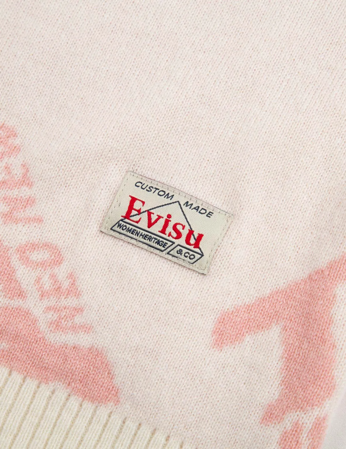 Allover Kamon and Logo Jacquard Sweater