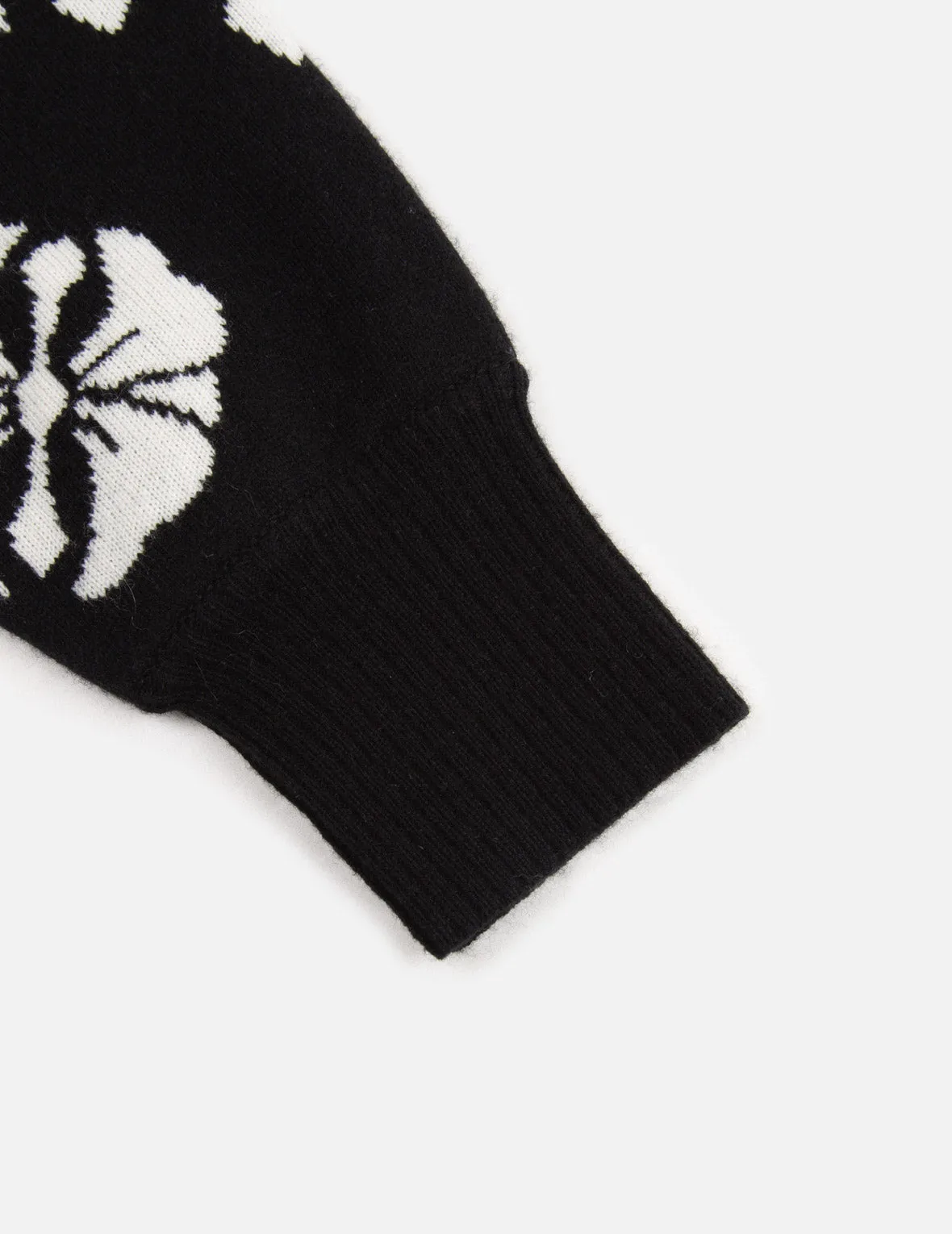 Allover Kamon and Logo Jacquard Sweater