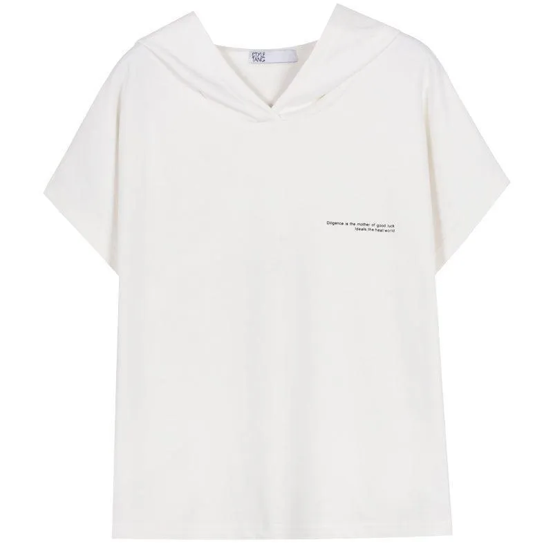 American Retro White Sleeveless Hoodie
