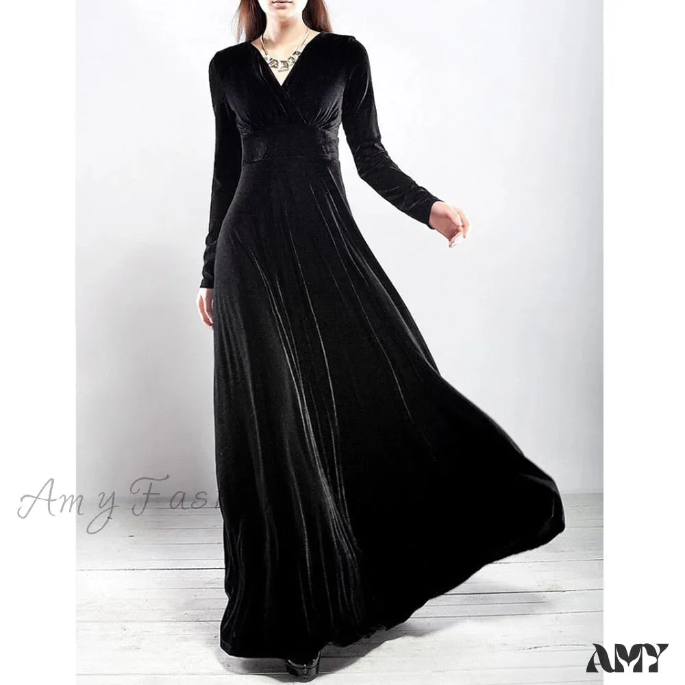 Amy Fashion - Plus Size 4XL 5XL Women Winter Dress