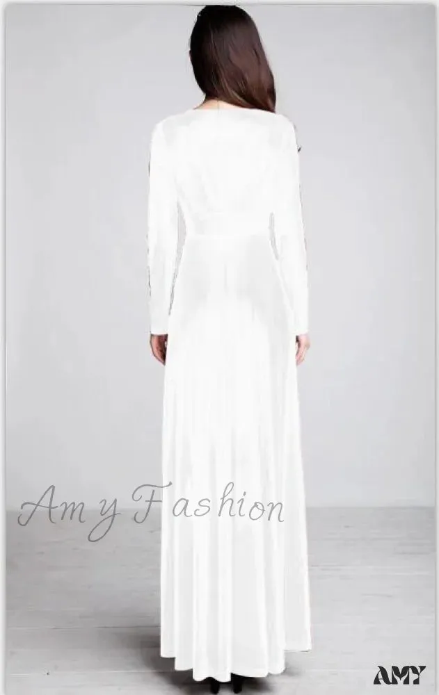 Amy Fashion - Plus Size 4XL 5XL Women Winter Dress