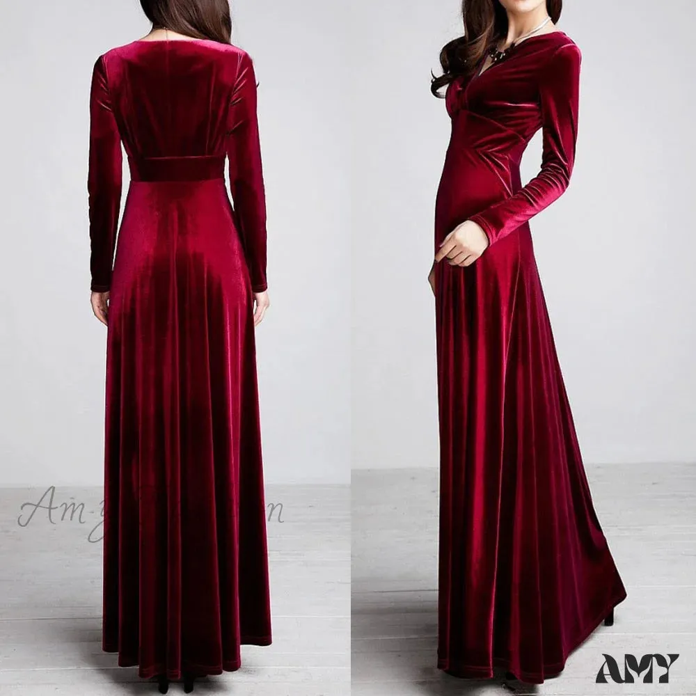 Amy Fashion - Plus Size 4XL 5XL Women Winter Dress