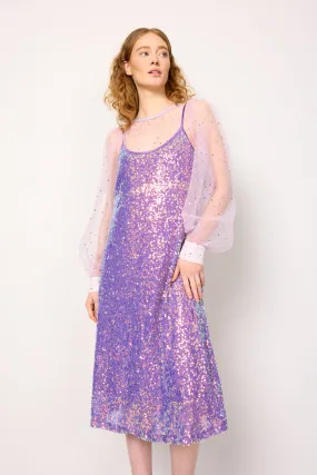 Aya Sequin Dress - Purple