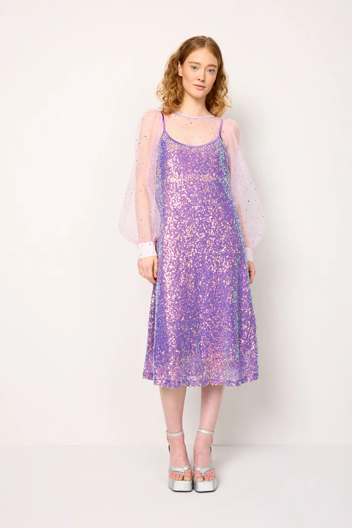 Aya Sequin Dress - Purple