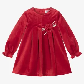 Baby Girls Red Velvet Dress