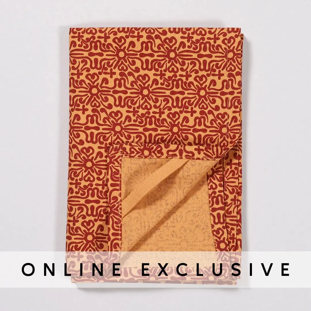 Blessing Life Brown Cotton Kitchen Towel Set of 3
