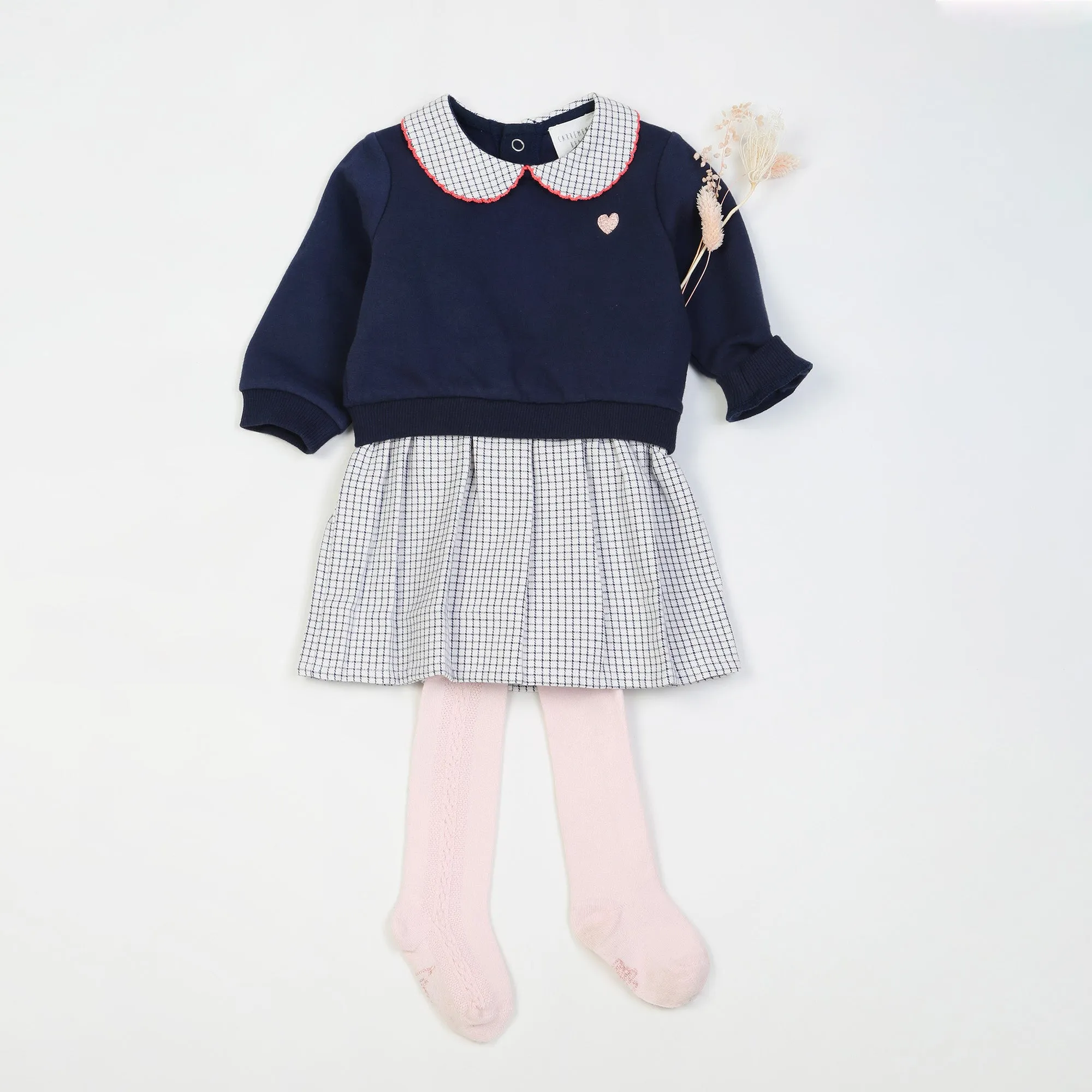 Carrement Beau Dress - White Blue