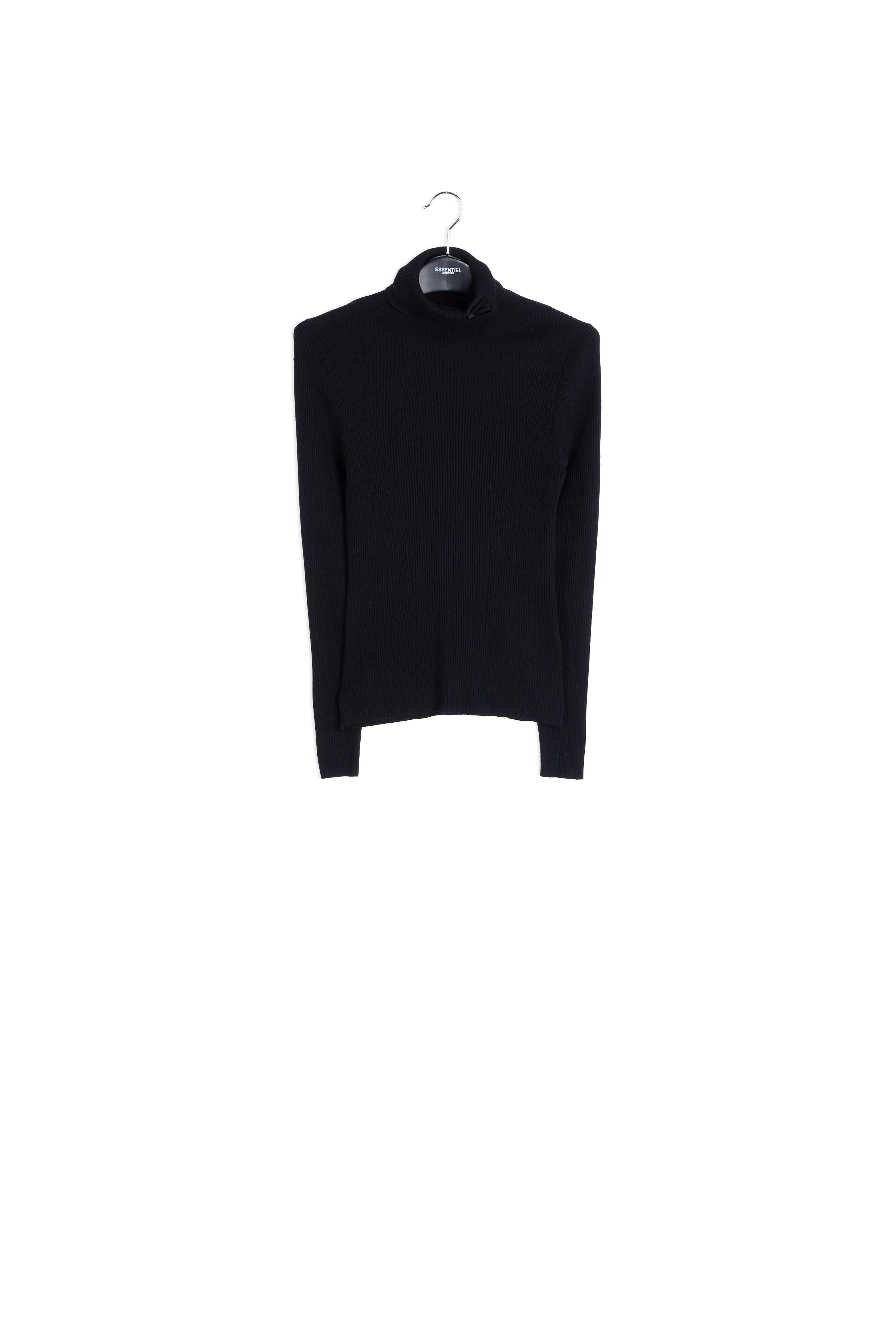 Collar ribbed sweater