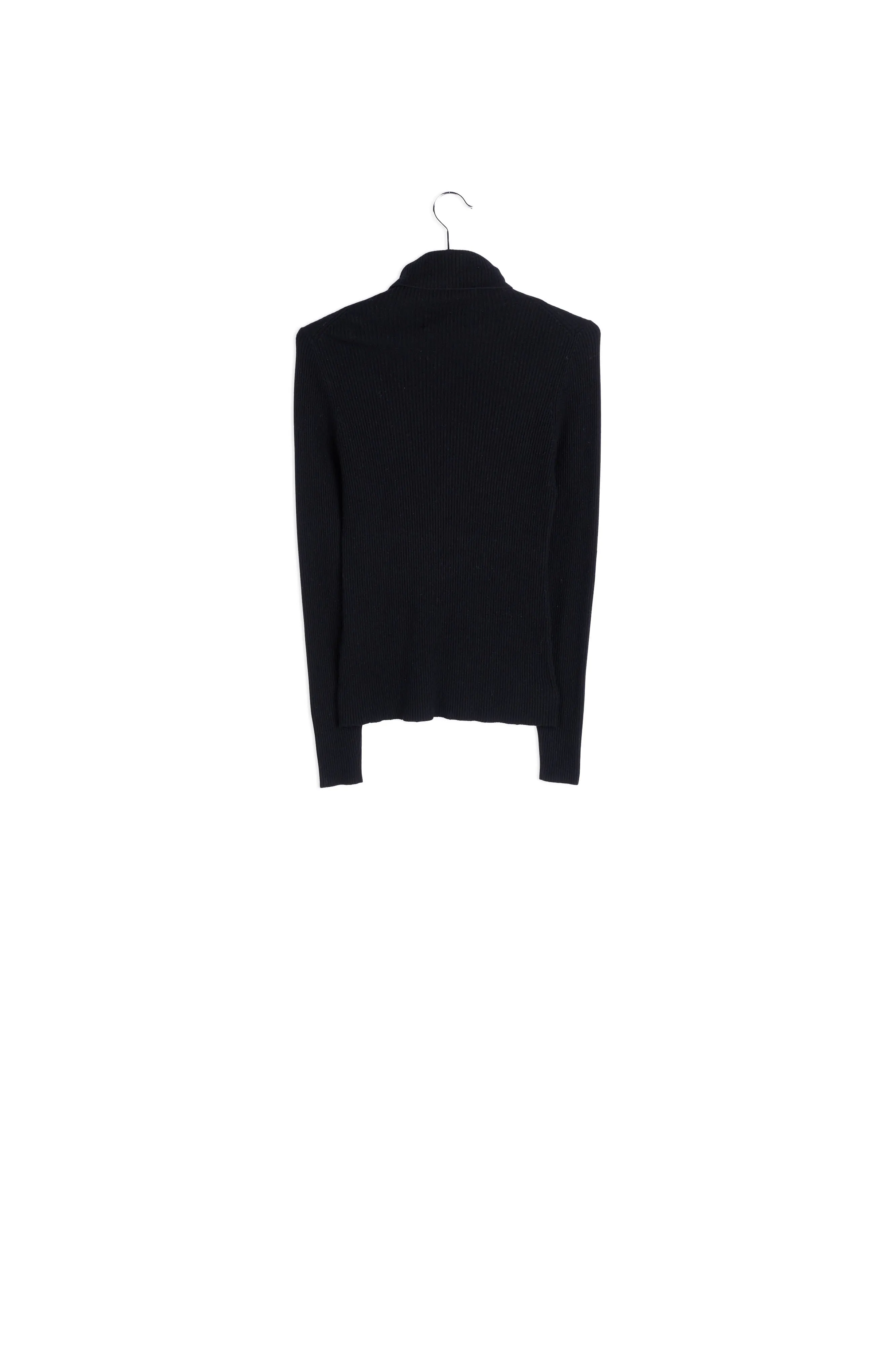 Collar ribbed sweater