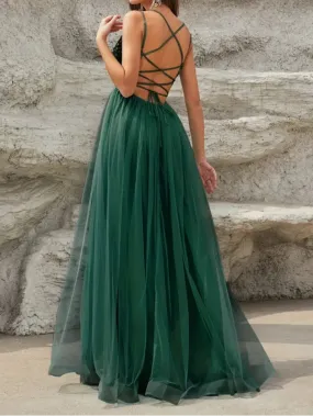 Constance strappy back forest green ball dress Express NZ wide