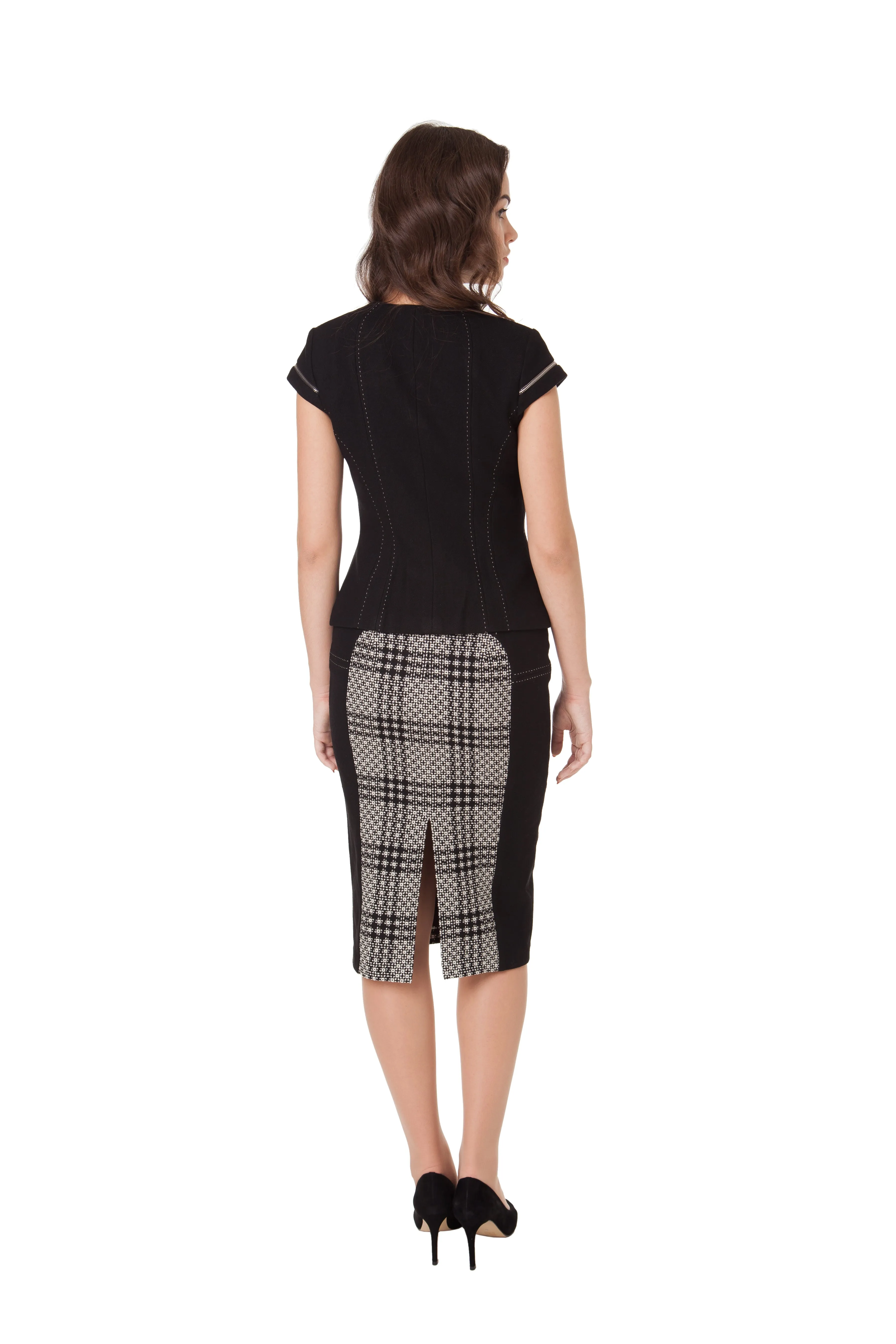 DANIELLE CHECKED SKIRT