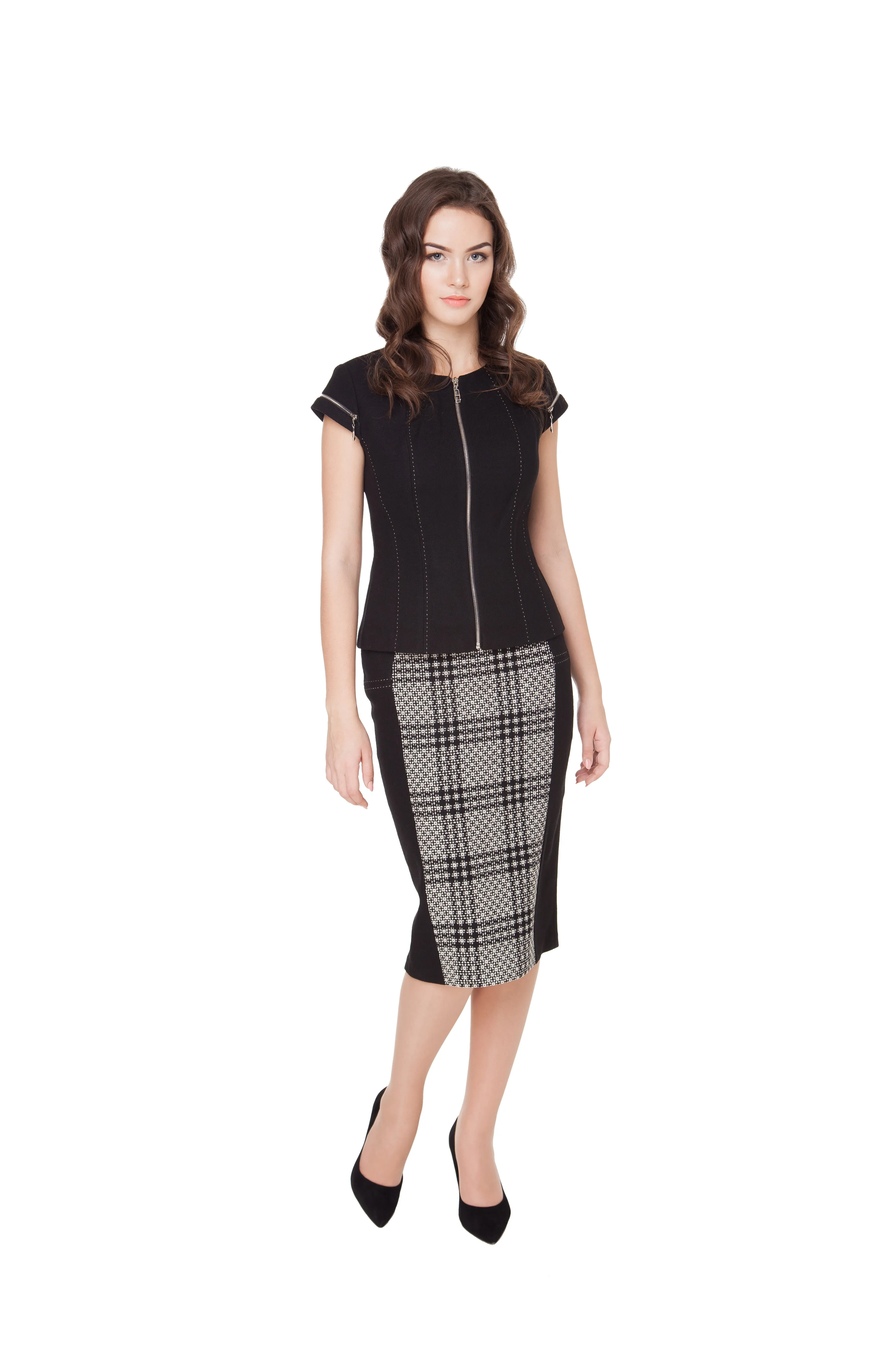 DANIELLE CHECKED SKIRT