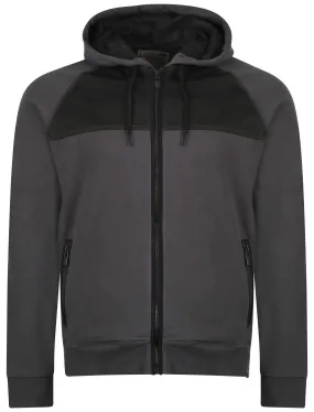 Dissident Owen dark blue zip through hoodie