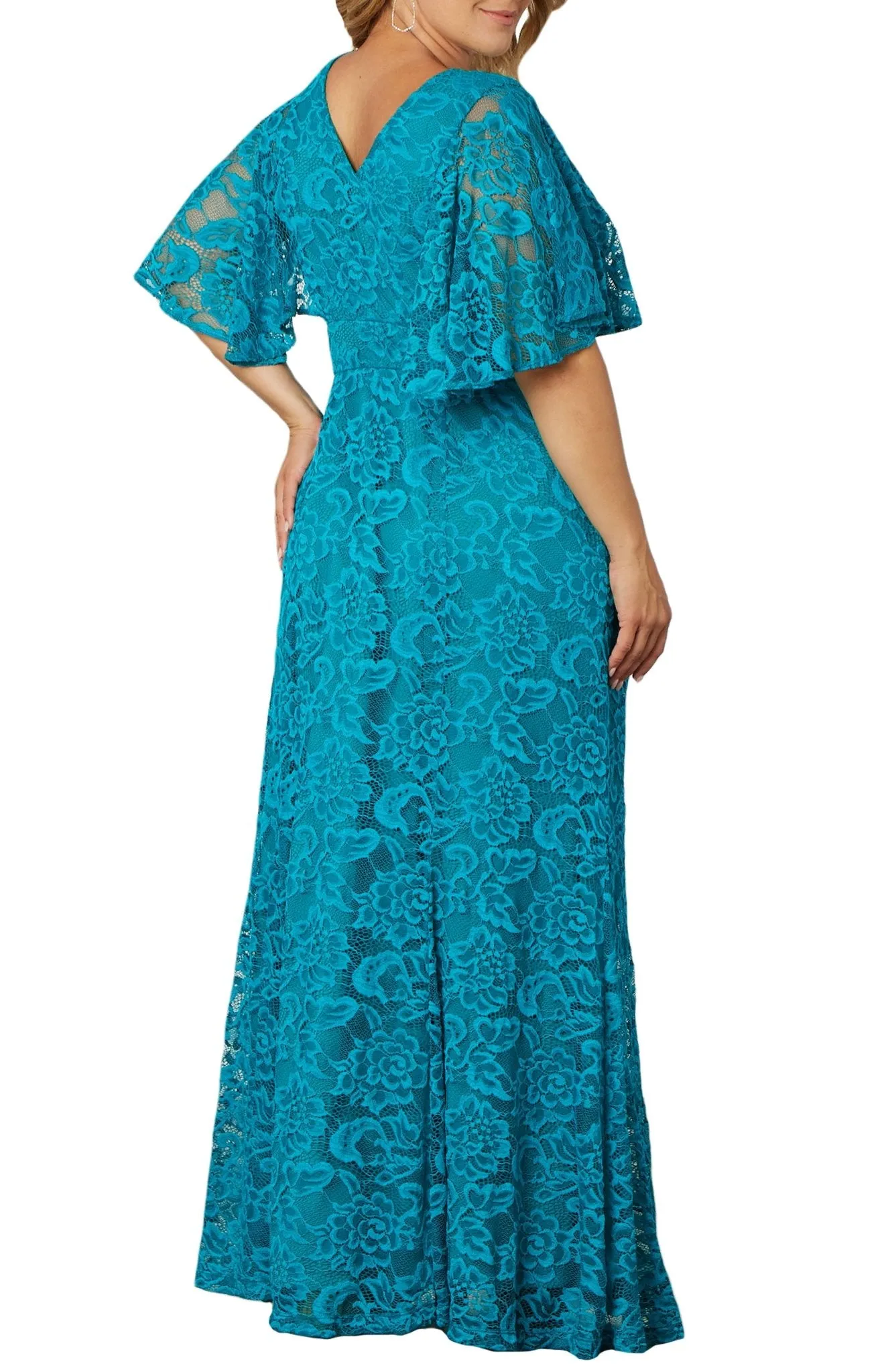 Duchess Lace Evening Gown - Plus