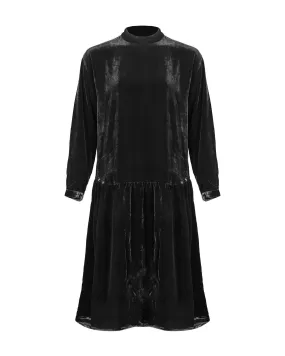 Eileen Fisher Velvet Drop Waist Dress