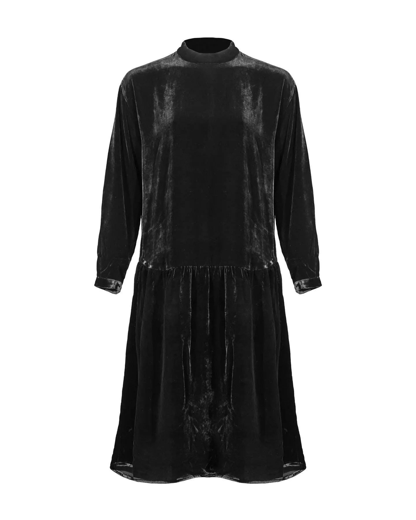 Eileen Fisher Velvet Drop Waist Dress