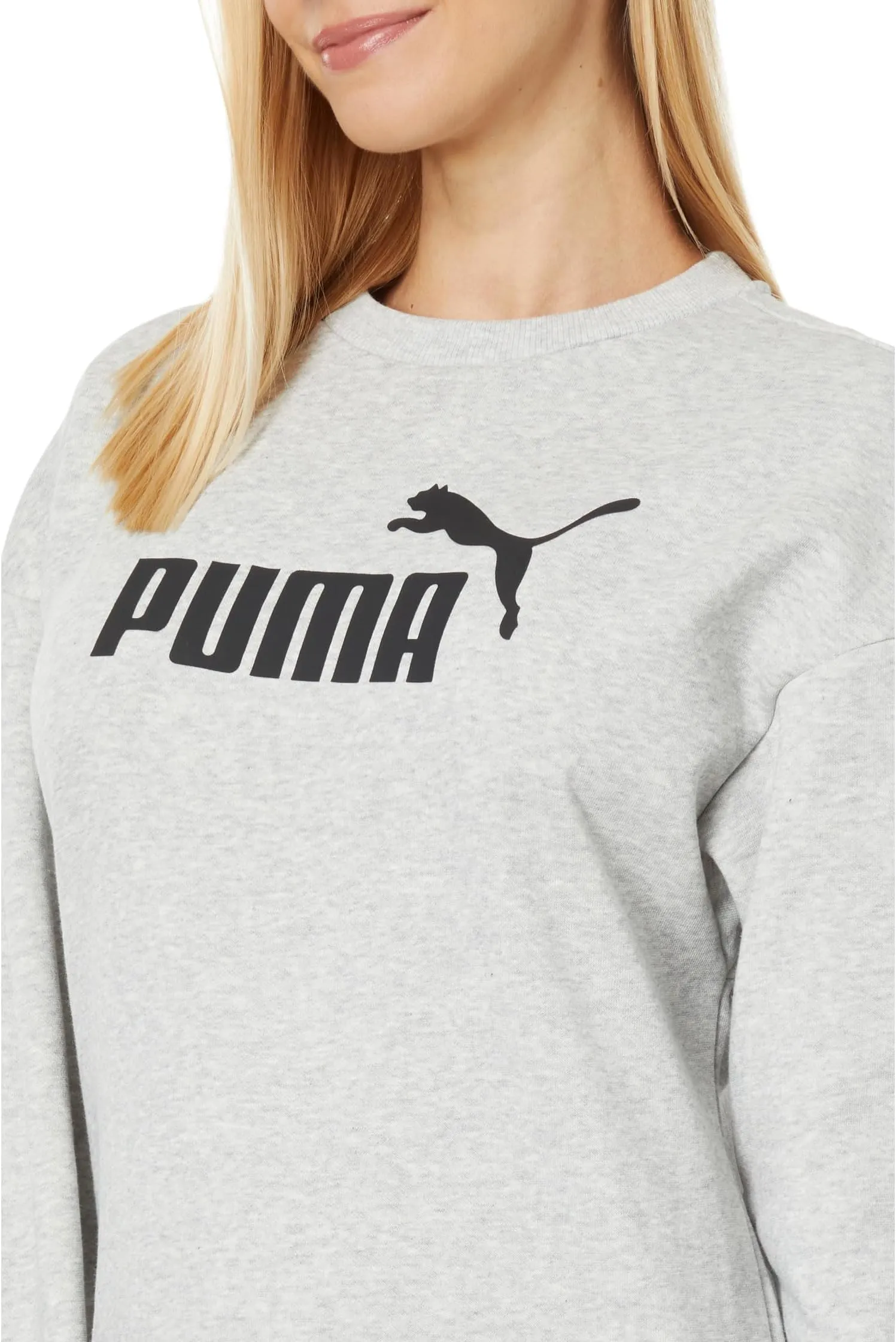 Essentials  PUMA Fleece Dress in Light Gray Heather