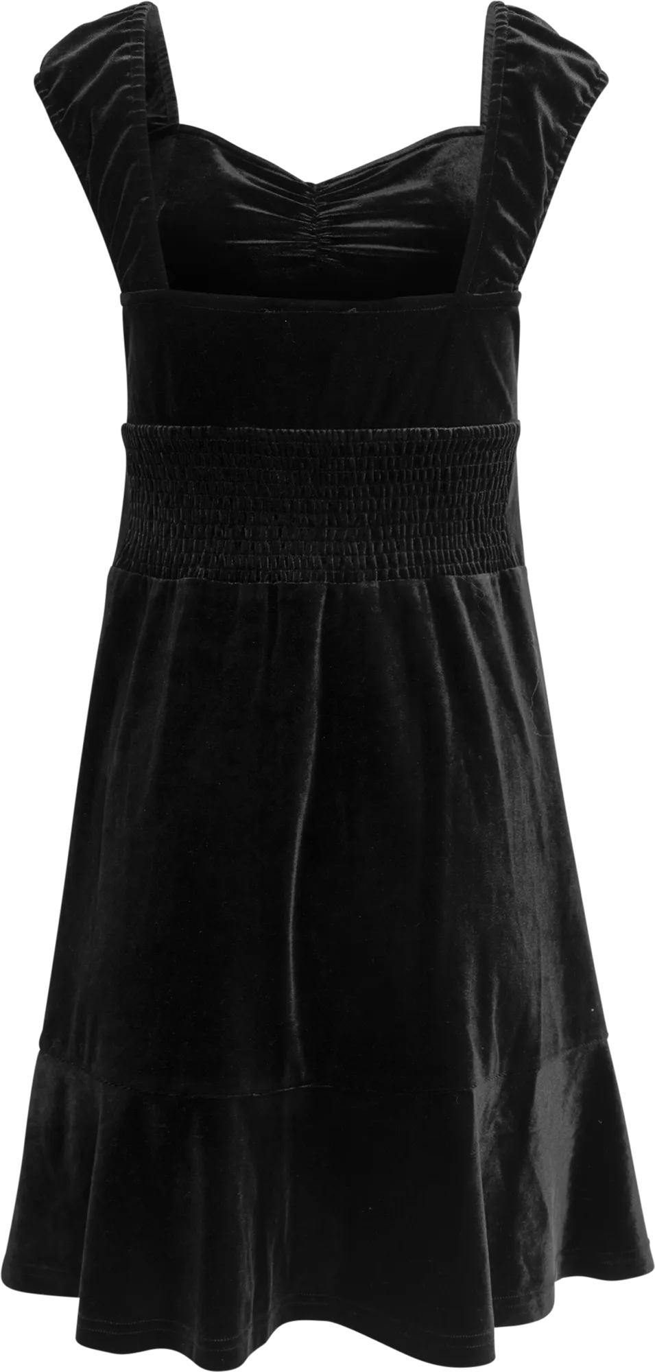 Evie Velvet Dress - Black