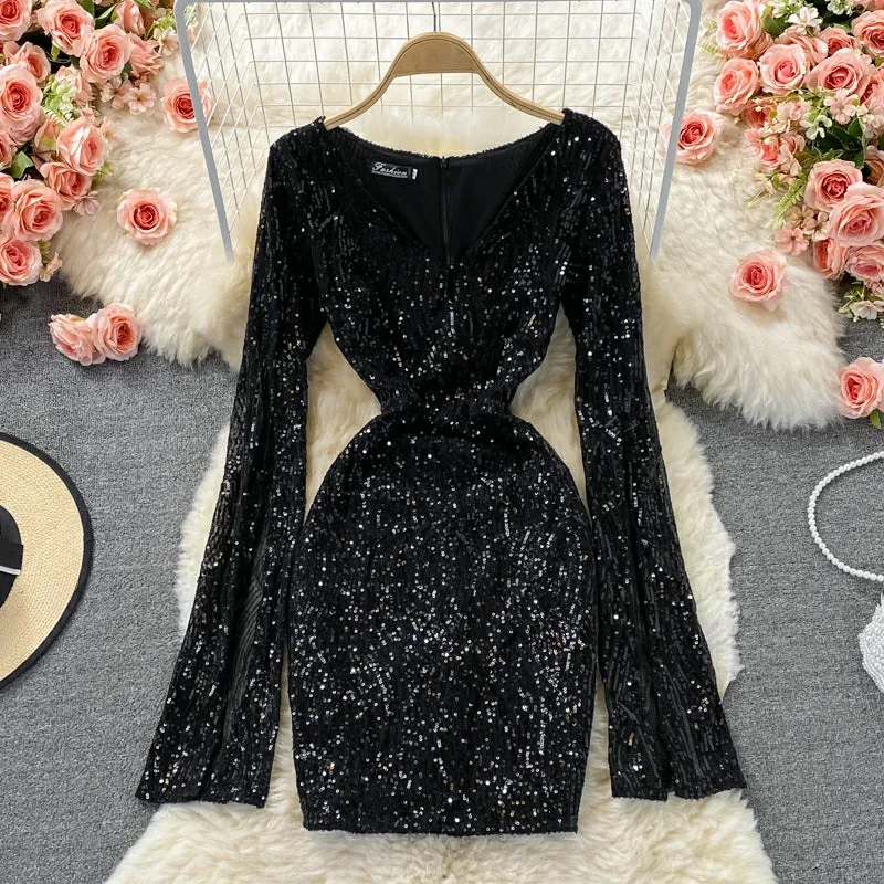 Falaq Naaz In Our Holly Sequin Dress