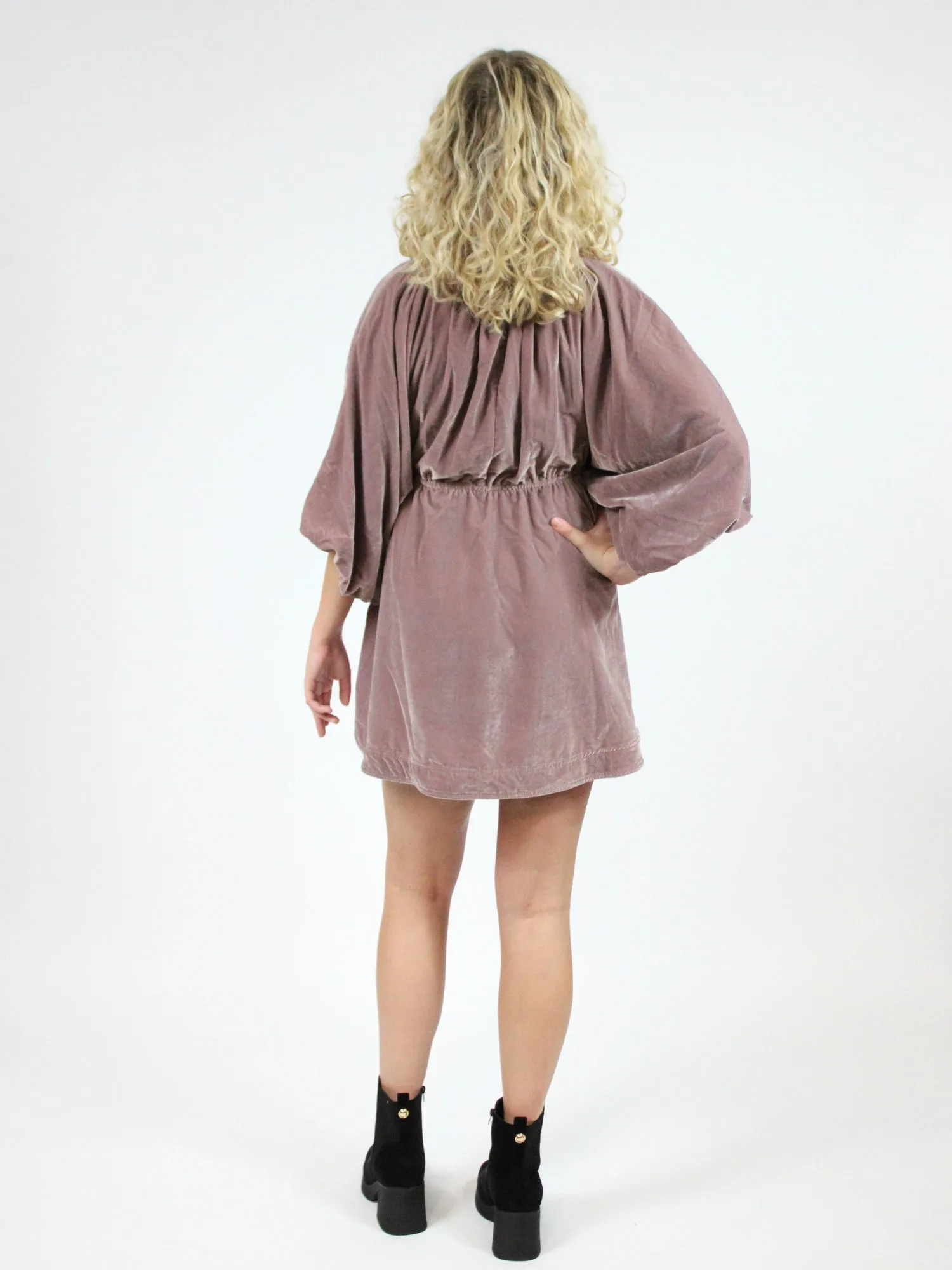 Free People Portia Velvet Mini Dress