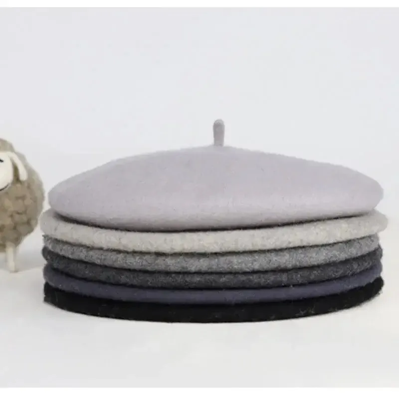 French Painter Wool Beret Bonnet Warm Hat