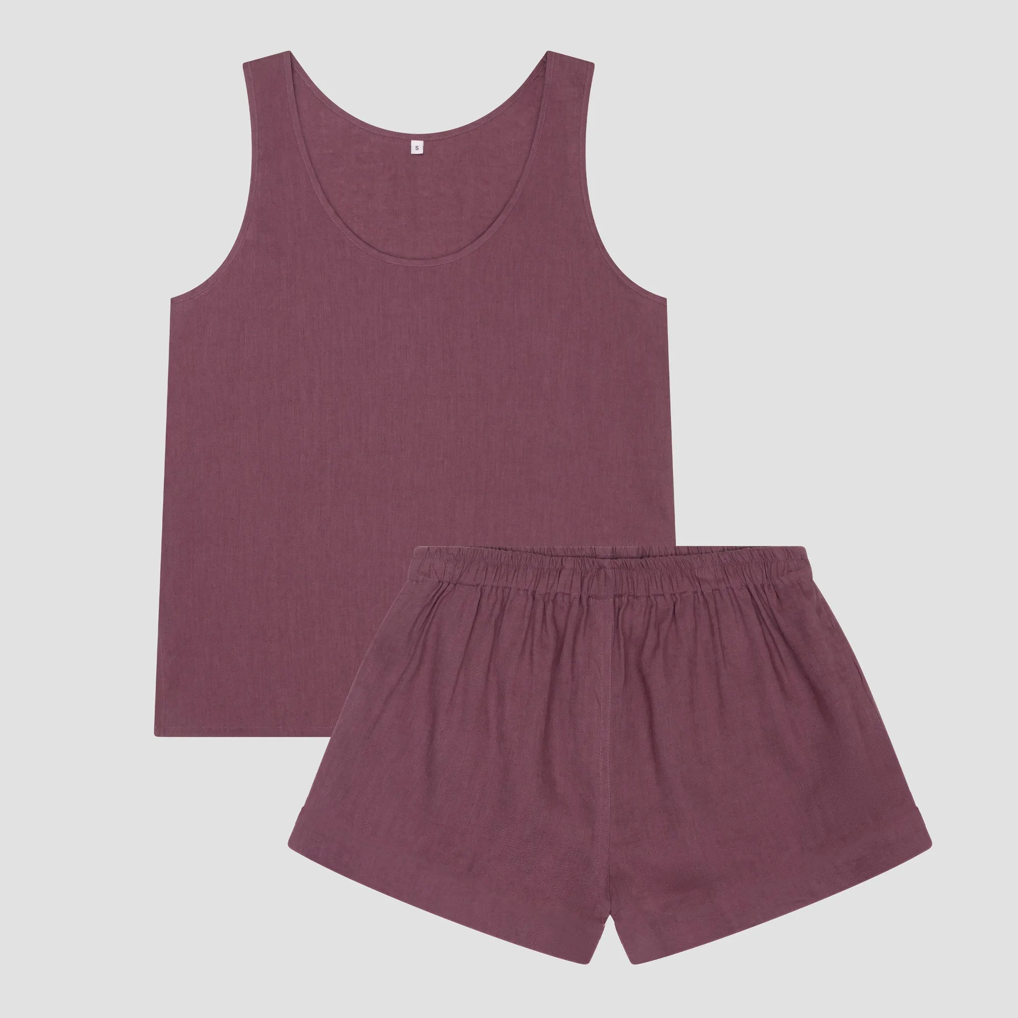 Fresh Fig Linen Tencel Cami Set