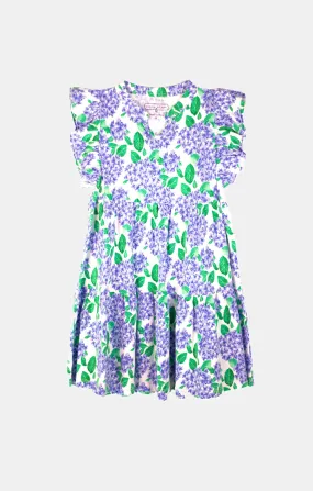 Girls Catarina Dress in Hydrangea Bloom