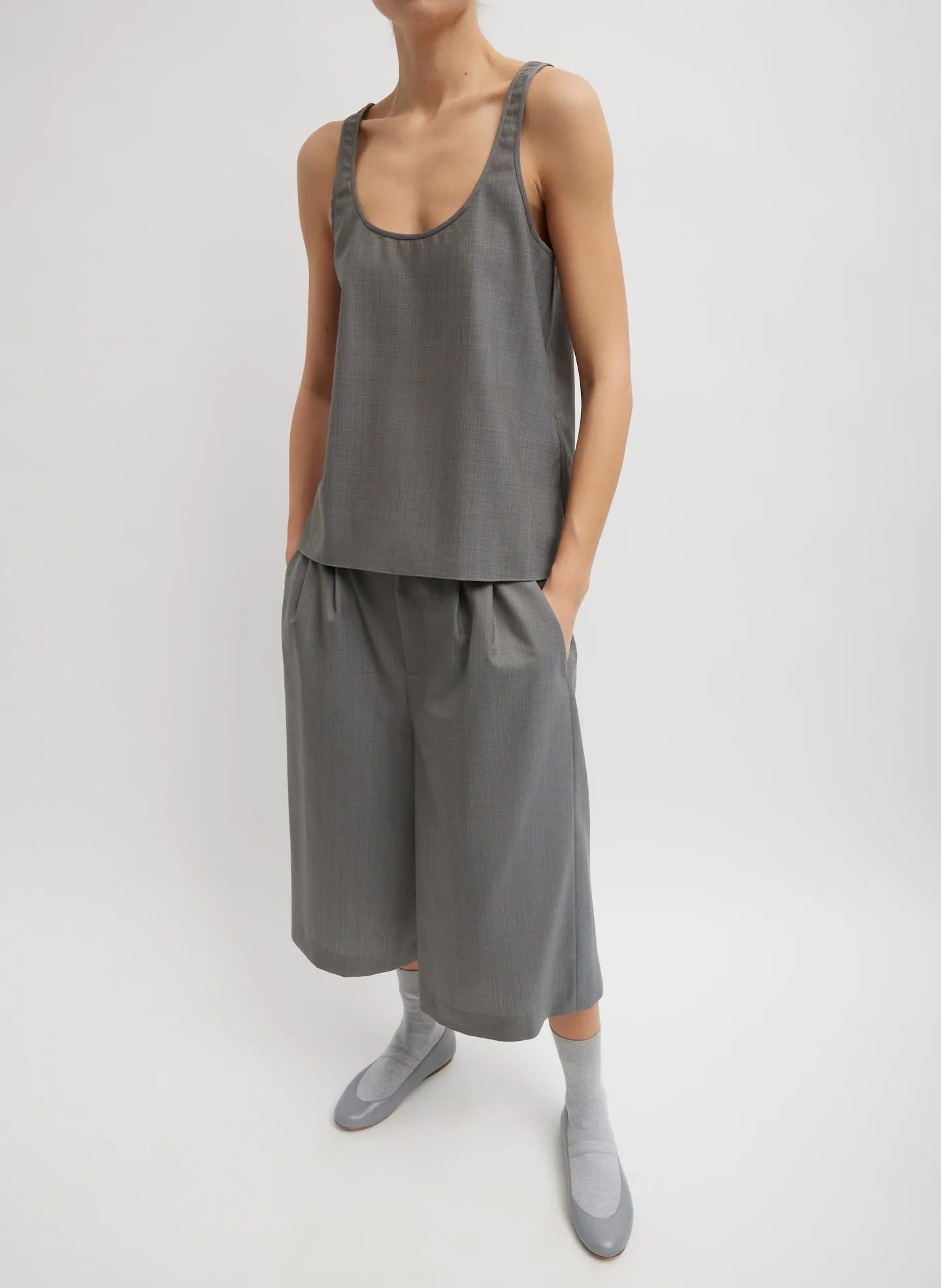 Grant Suiting Fold Over Long Short