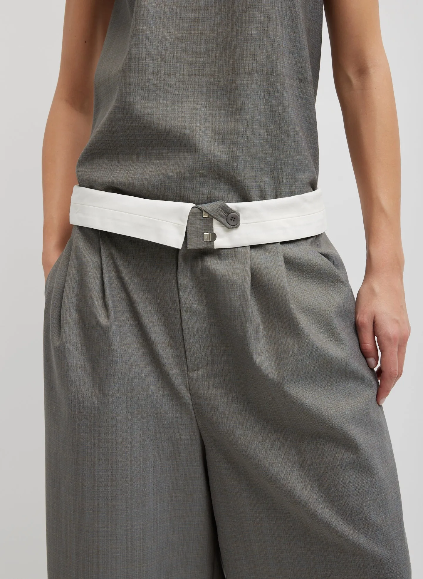 Grant Suiting Fold Over Long Short