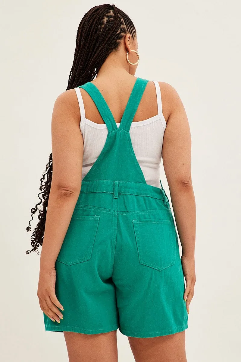 Green Denim Overall