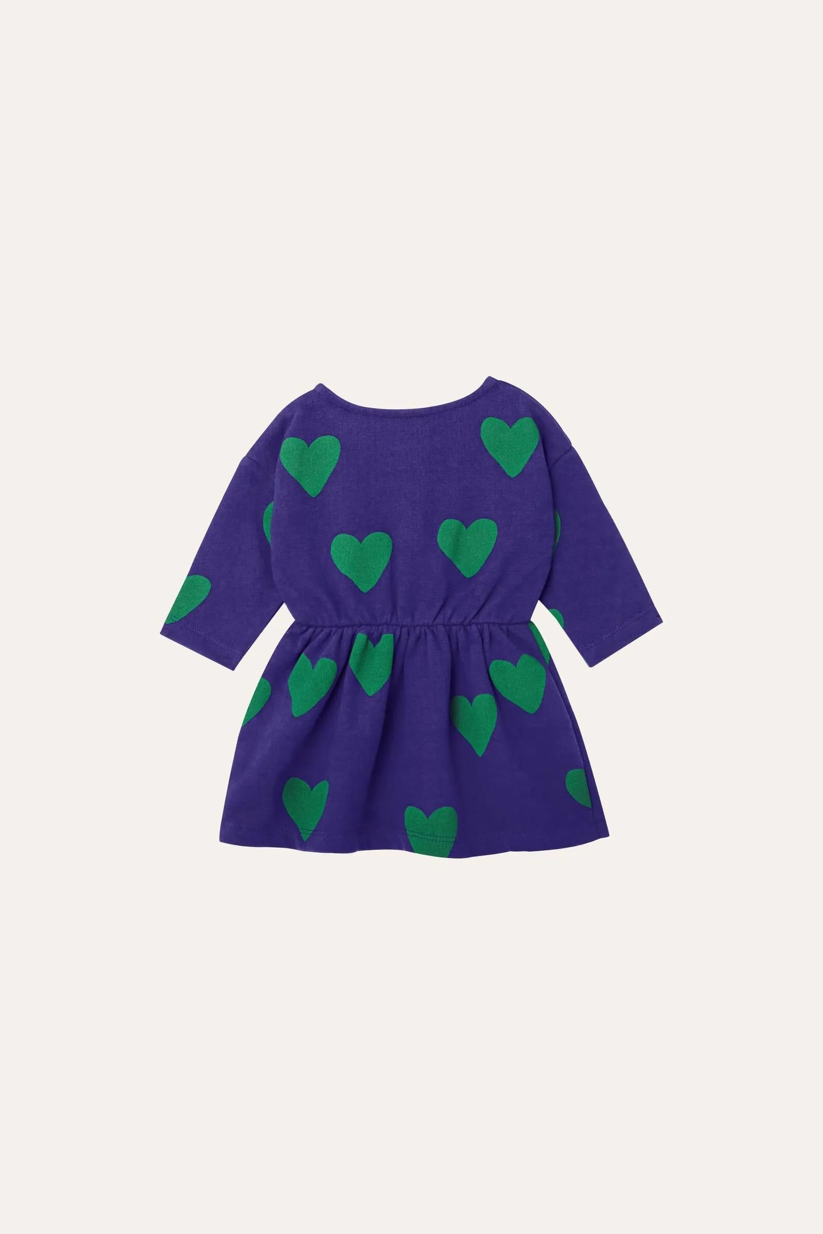 Green Hearts Baby Dress