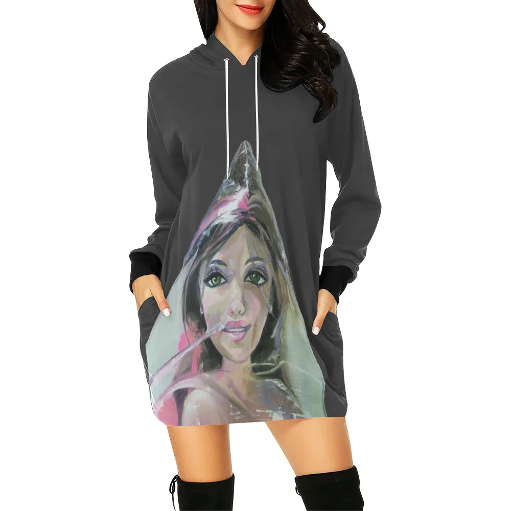 Hoodie Mini Dress - Can’t Breathe