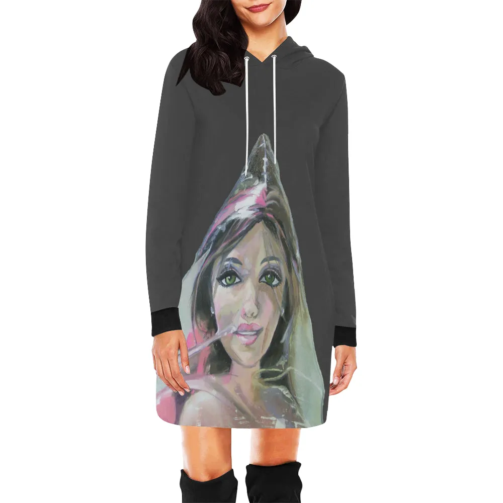 Hoodie Mini Dress - Can’t Breathe