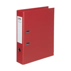 Icon Lever Arch File FS Linen Red