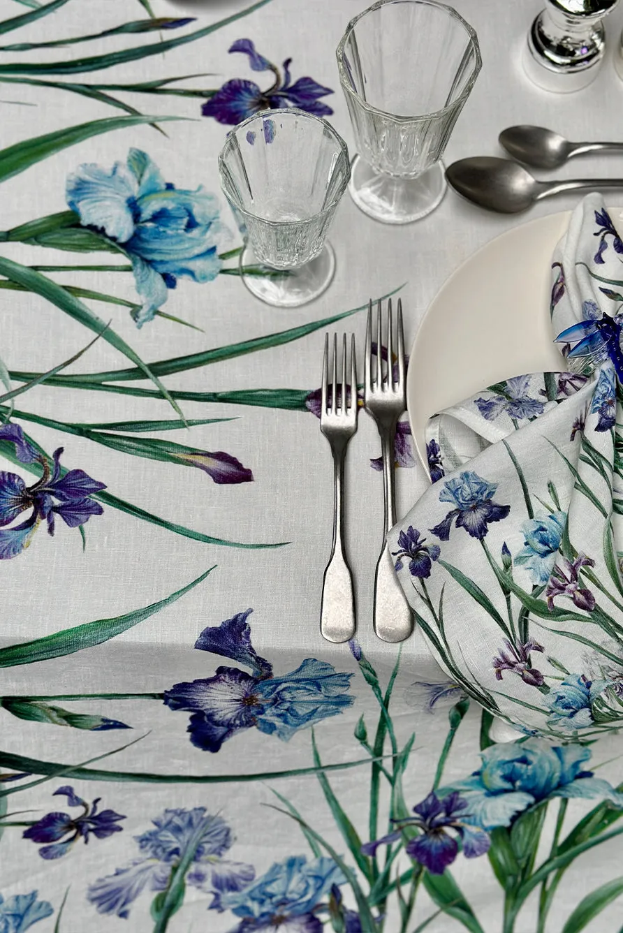 Iris Linen Tablecloth