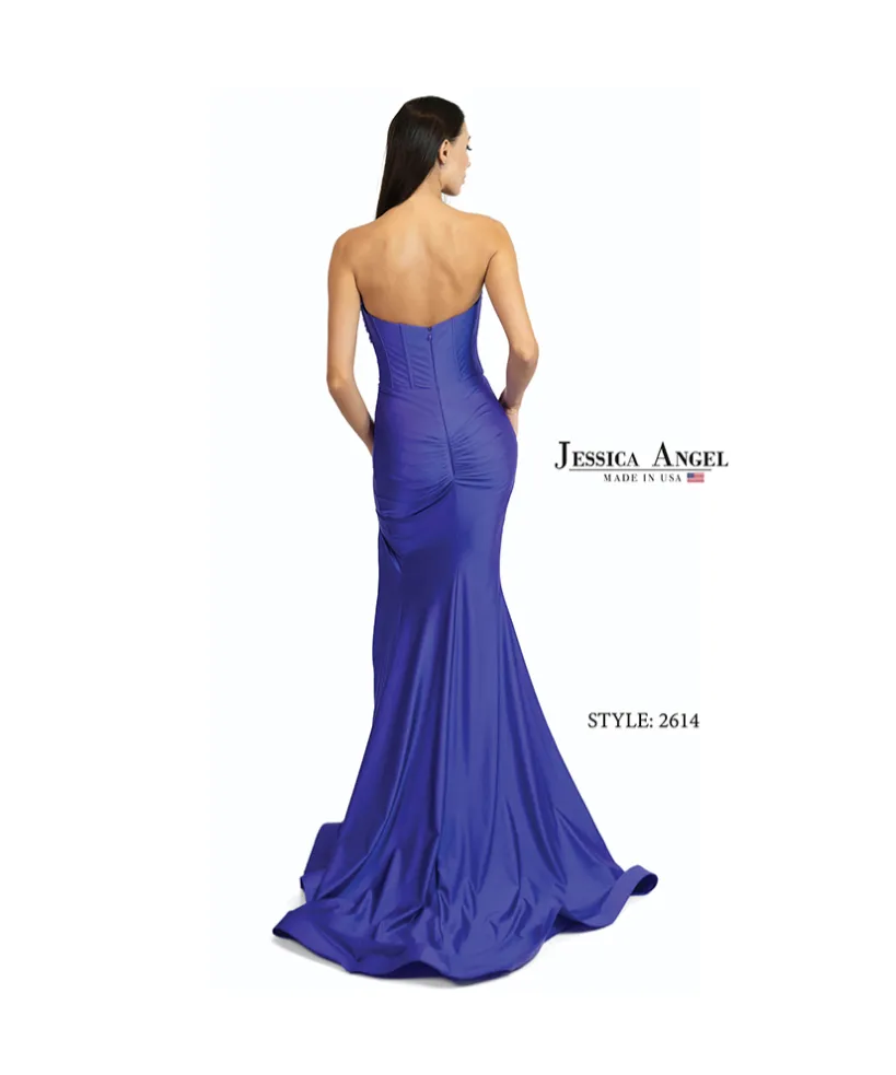 Jessica Angel - 2614 - Strapless Gown with Ruched Detail
