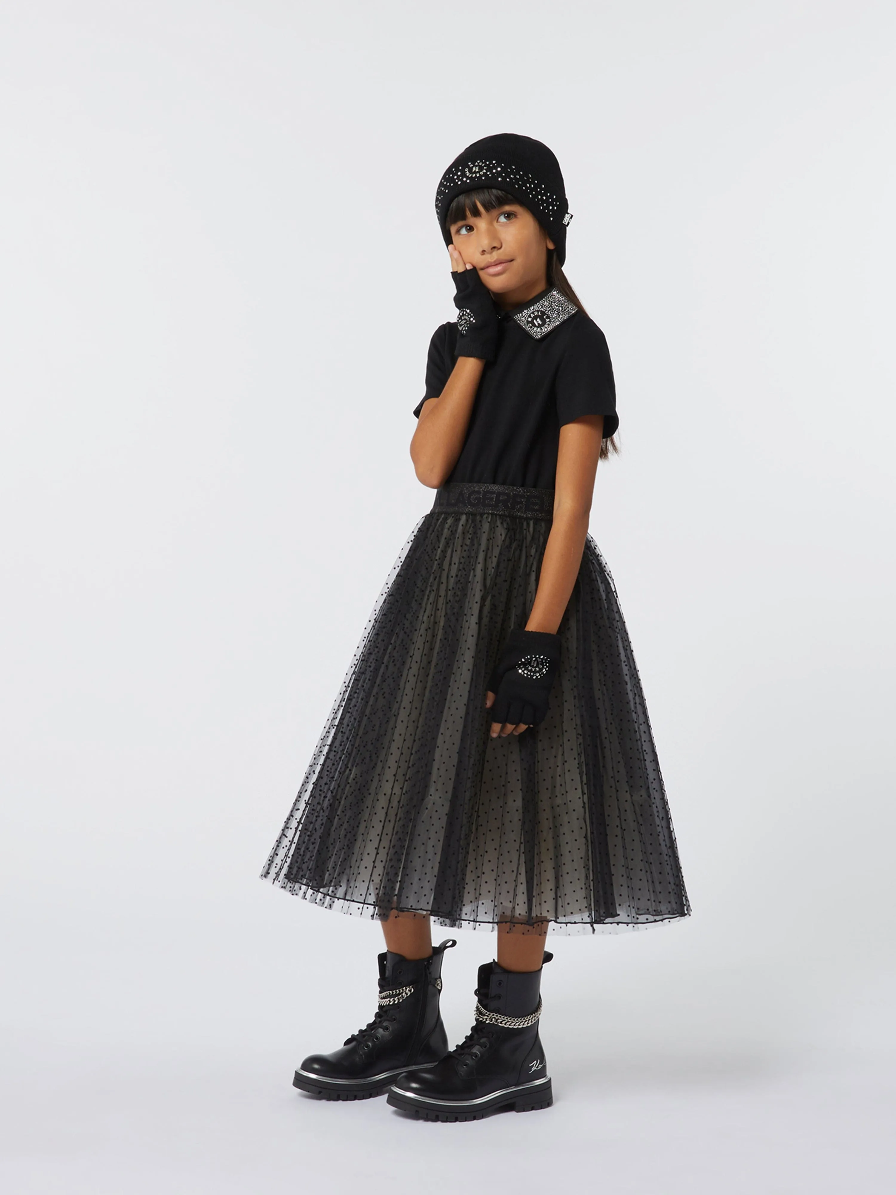 Karl Lagerfeld Girls Occasion Dress in Black