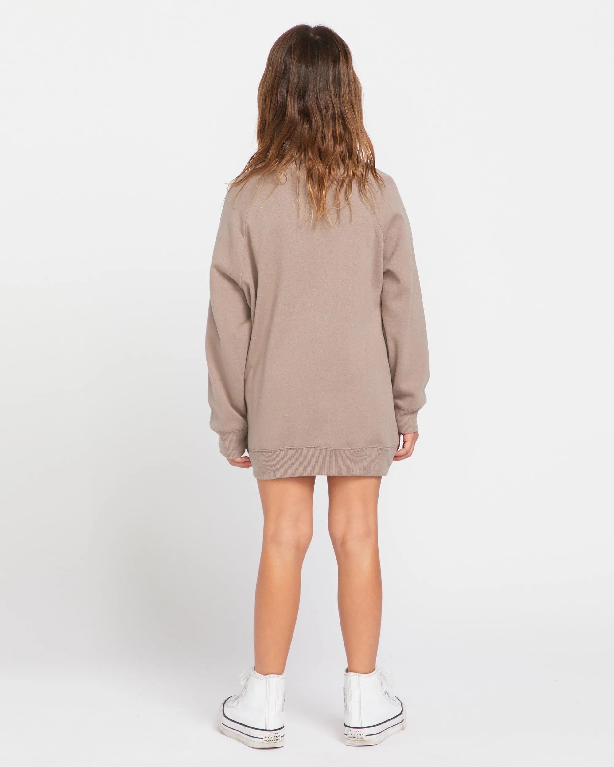Little Girls Truly Stokin Pullover Hoodie - Moondust