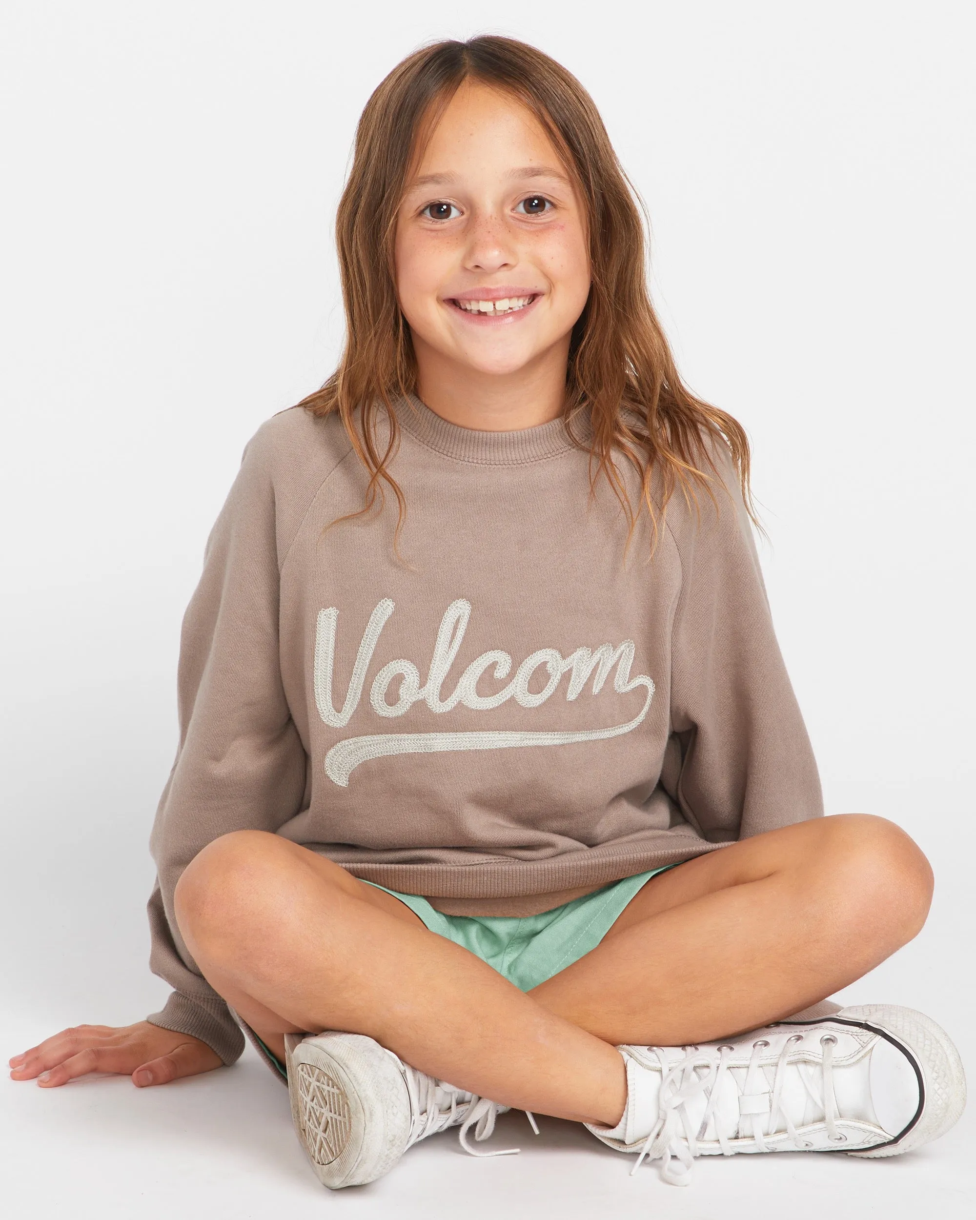 Little Girls Truly Stokin Pullover Hoodie - Moondust