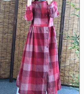 Long Sleeve Women Dresses Cotton Outwear Women Dress XMLP9201229
