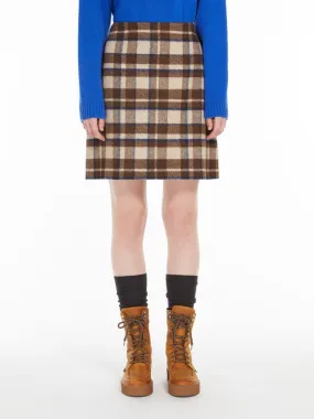 MaxMara Weekend Women's Epoca Short Chequered Wool Skirt